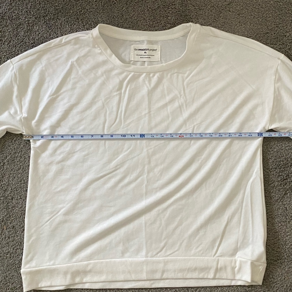 Ultra Soft Off-White Pullover Sweatshirt - Picture 5 of 7